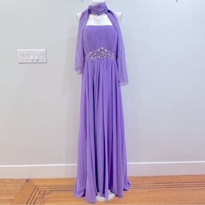 May Queen Lavender Evening Dress